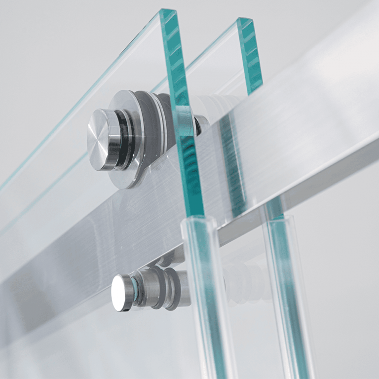 4 Apis Glass double frameless sliding door Cambrige series soft closing shower door shower enclosure