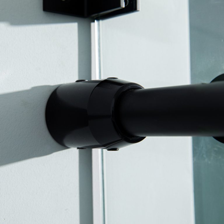 Heavy Track Holder Fittings for Wall Crescent Frameless Sliding Shower Apisglass