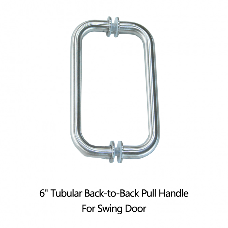 6'' Tubular Back-to-Back Pull Handle For Swing Door