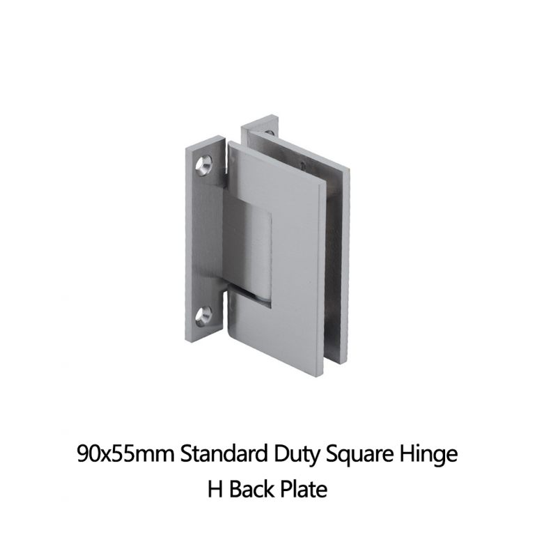 90x55mm Standard Duty Square Hinge H Back Plate