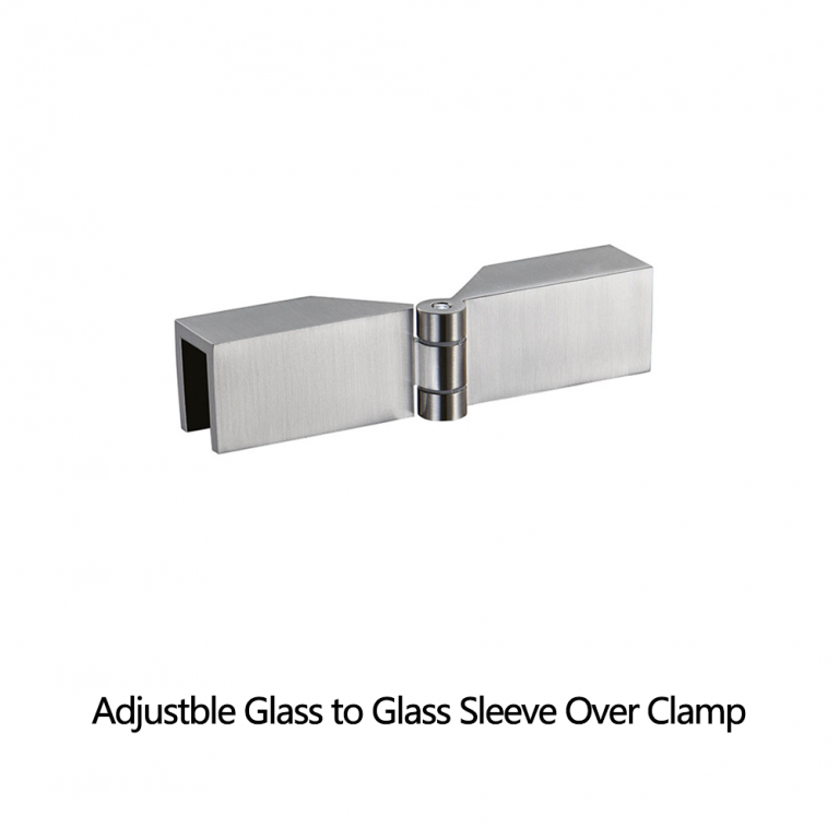 Adjustble Glass to Glass Sleeve Over Clamp