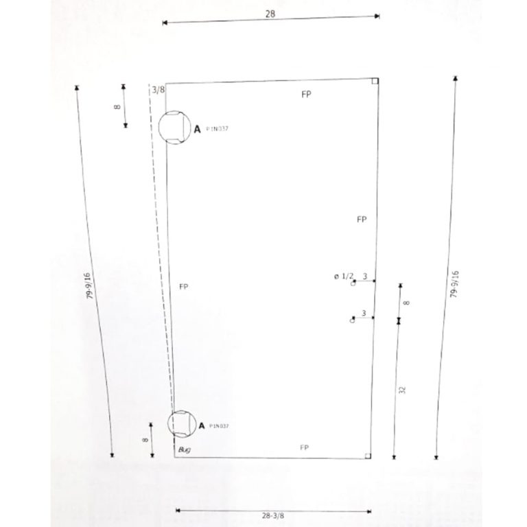 3 Out of square shower door Apisglass