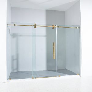 Crescent Deluxe Oversize Sliding Shower Door 60mm Diameter Wheels Apisglass